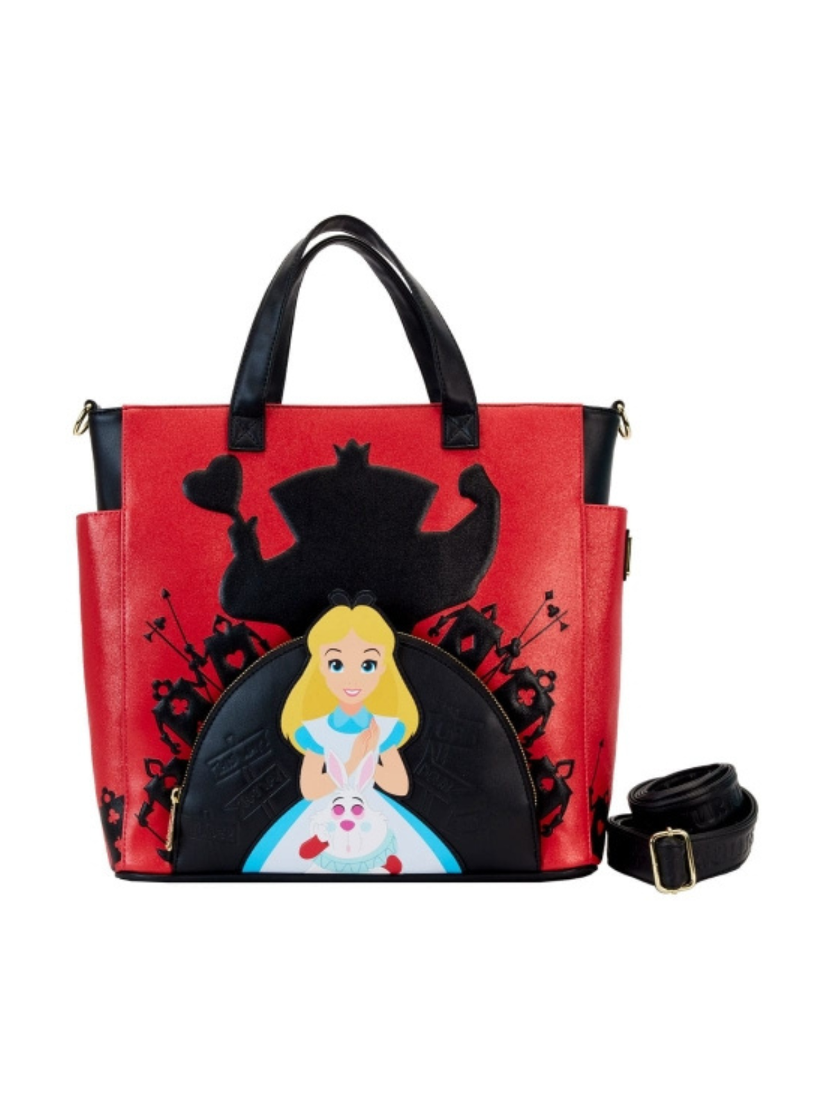 Sac à bandoulière villains Alice au pays des merveilles LOUNGEFLY