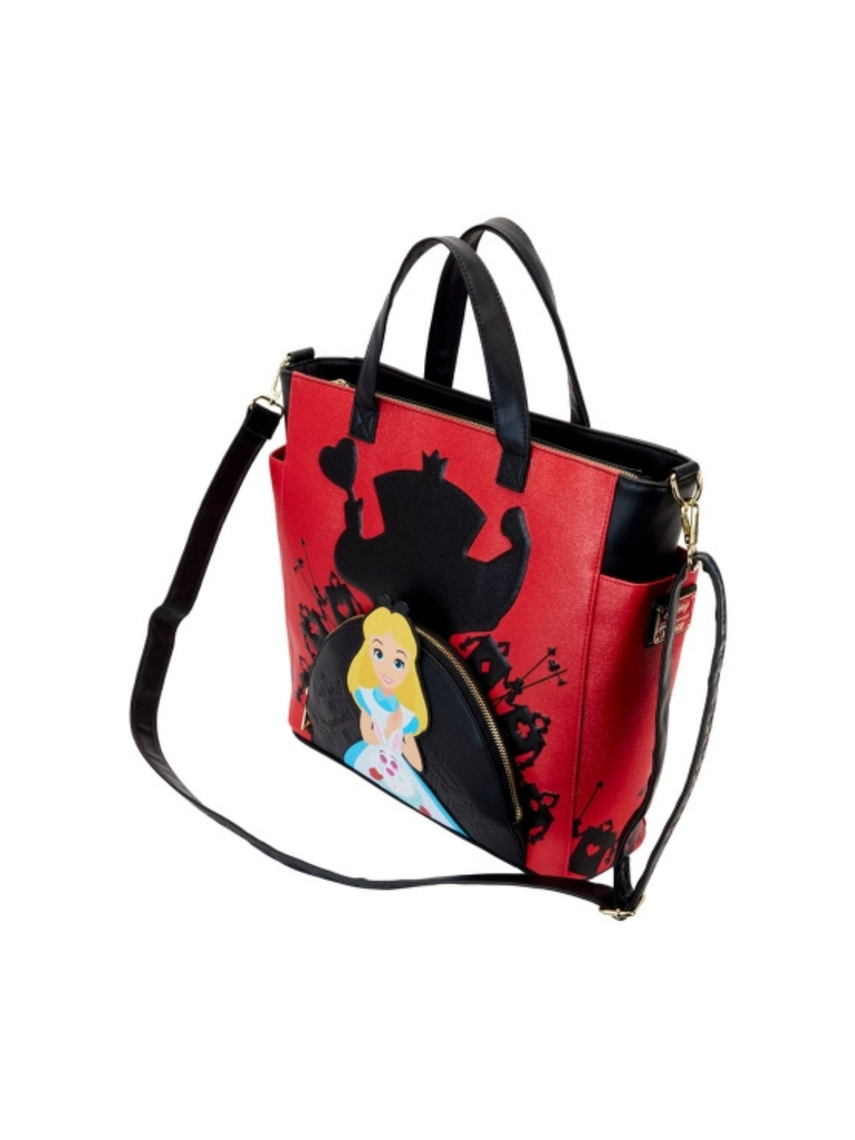 Sac à bandoulière villains Alice au pays des merveilles LOUNGEFLY