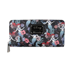 Portefeuille Ariel floral La petite sirène LOUNGEFLY