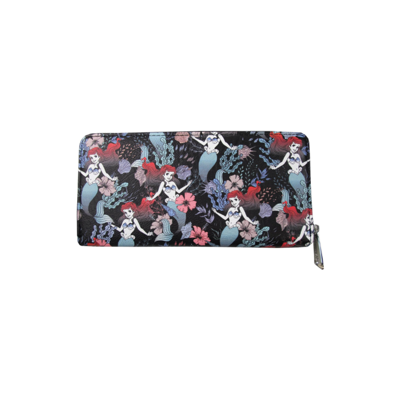 Portefeuille Ariel floral La petite sirène LOUNGEFLY