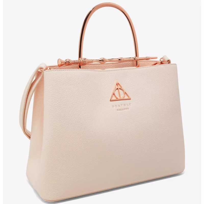 Sac à bandoulière deathly hallows elder wand pink blush Harry potter LOUNGEFLY