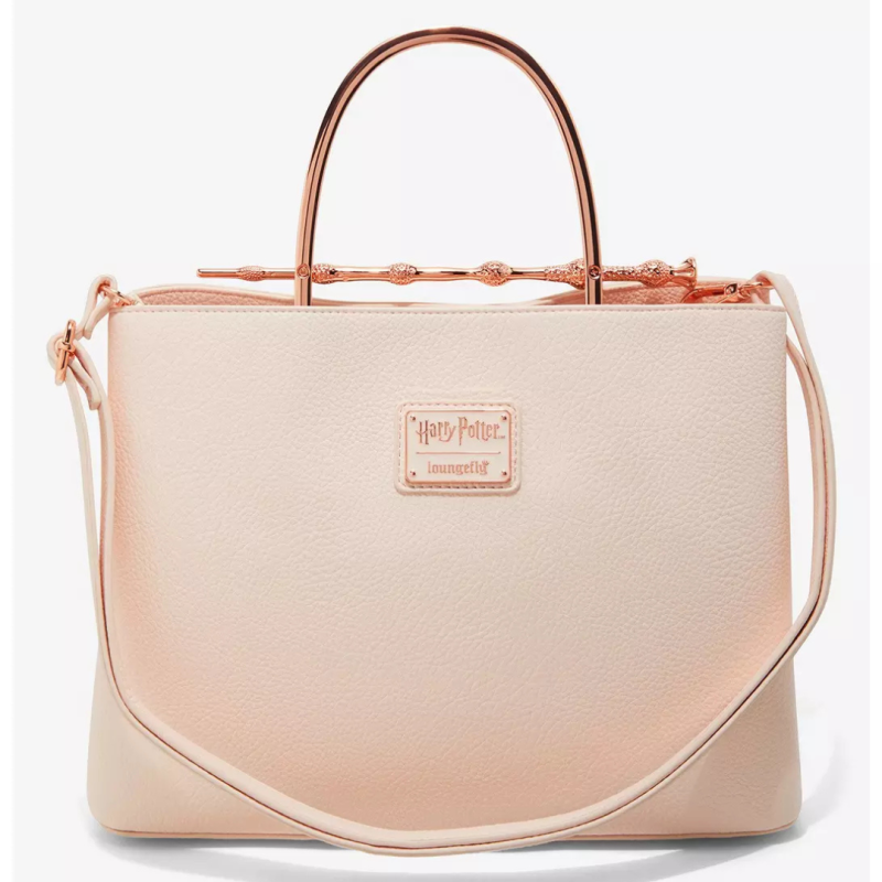 Sac à bandoulière deathly hallows elder wand pink blush Harry potter LOUNGEFLY