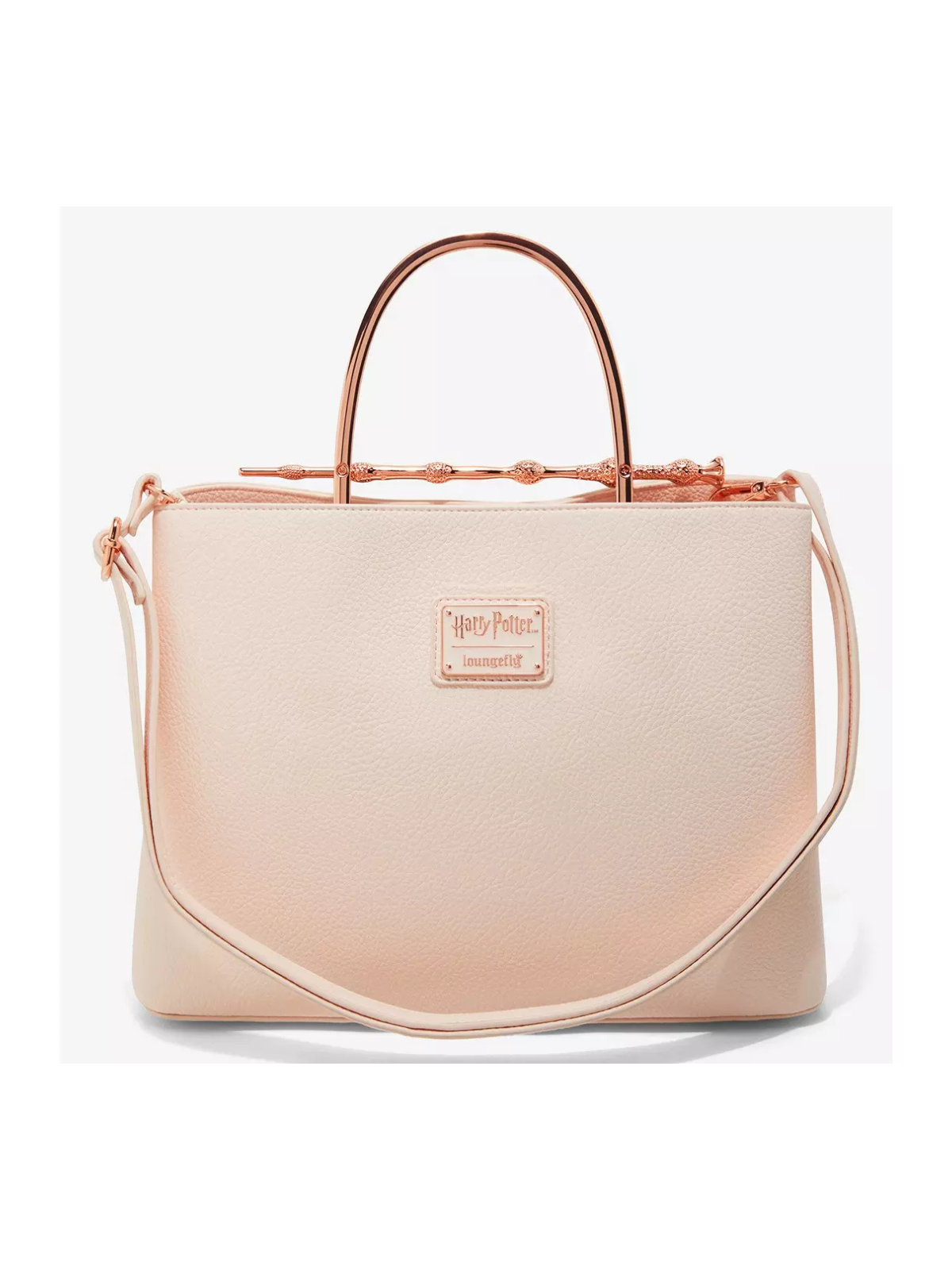 Sac à bandoulière deathly hallows elder wand pink blush Harry potter LOUNGEFLY