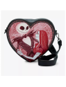 Sac à bandoulière Jack & Sally heart figural l'étrange noël de Mr Jack LOUNGEFLY