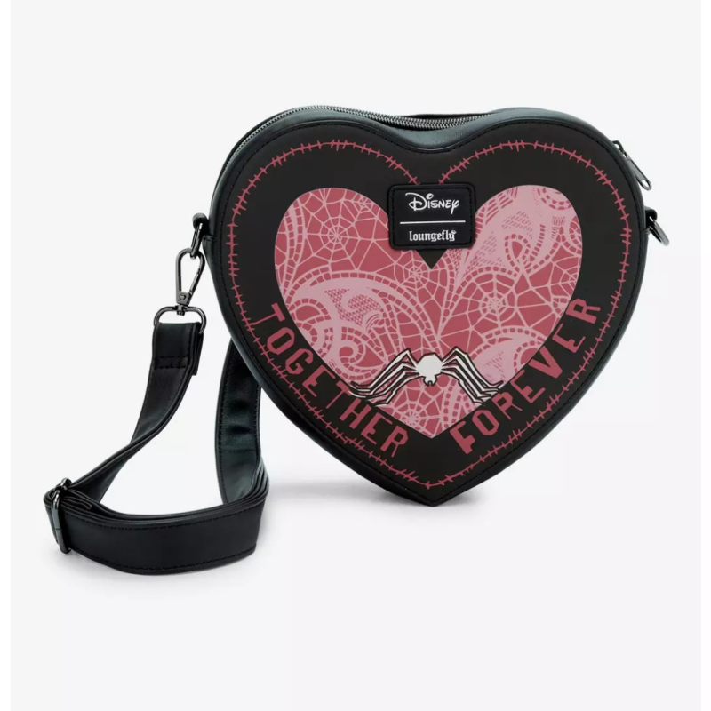 Sac à bandoulière Jack & Sally heart figural l'étrange noël de Mr Jack LOUNGEFLY