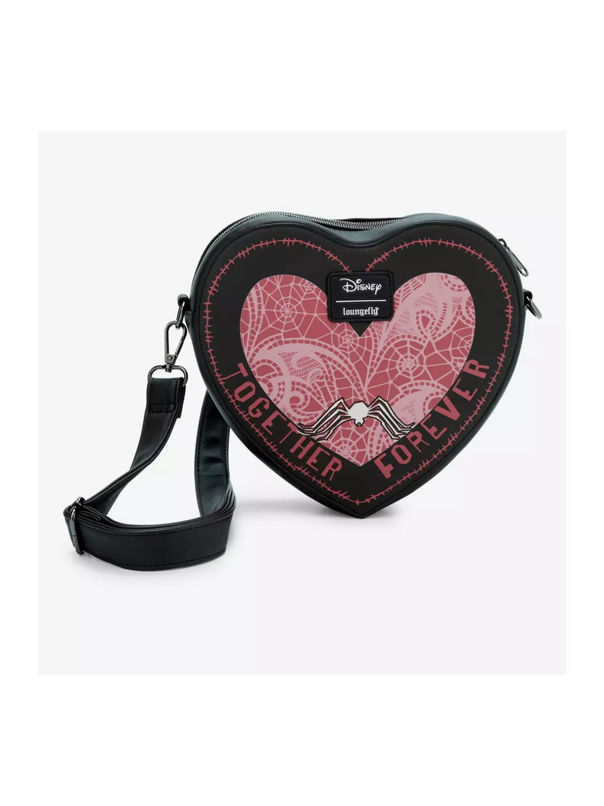 Sac à bandoulière Jack & Sally heart figural l'étrange noël de Mr Jack LOUNGEFLY