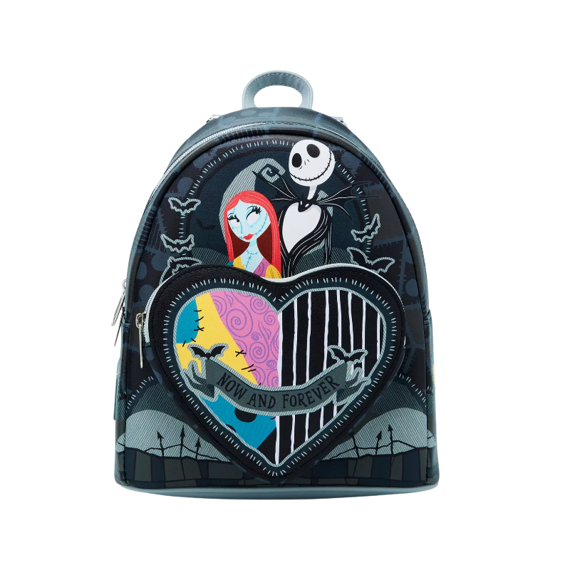 Sac à dos Jack & sally split heart L'étrange noël de mr jack LOUNGEFLY