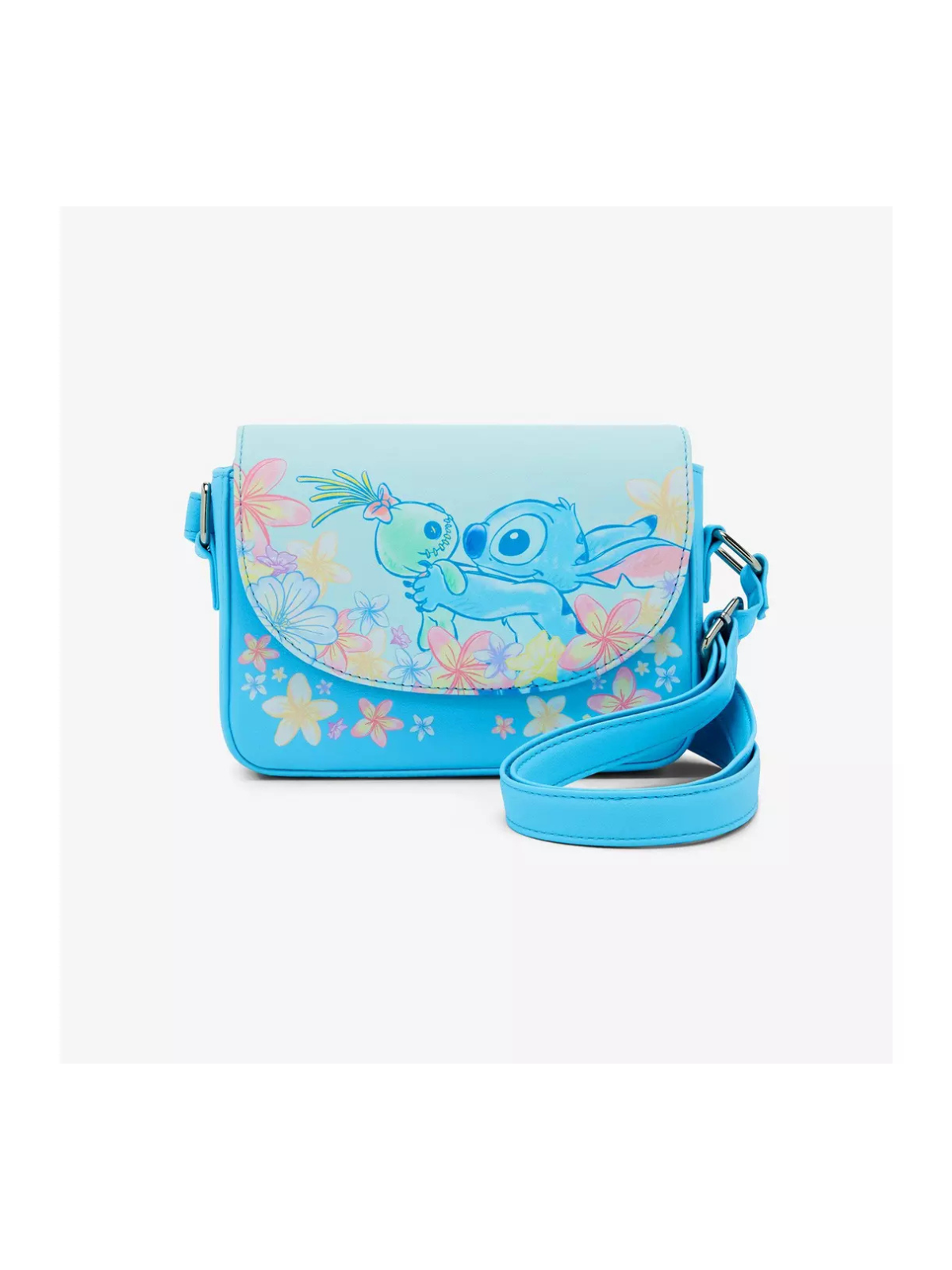 Sac à bandoulière Stitch & Scrump flowers LOUNGEFLY