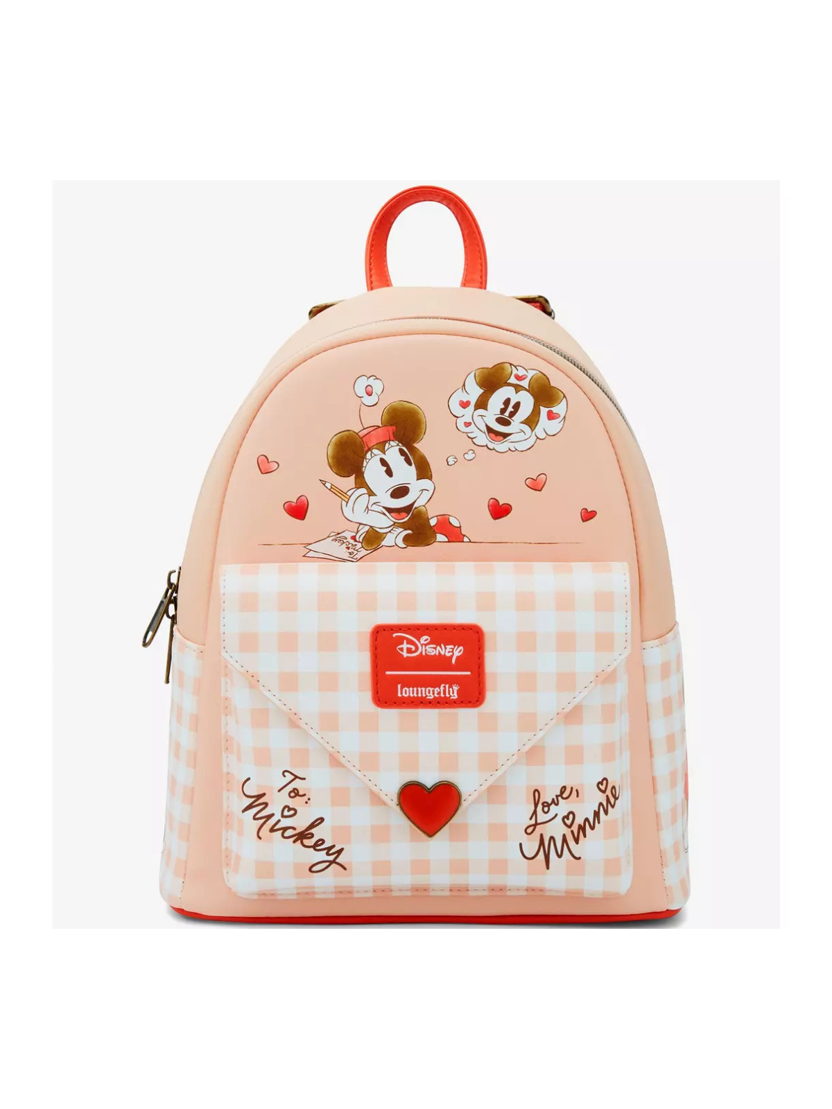 Sac à dos Minnie Mouse loves Mickey Mouse letter LOUNGEFLY
