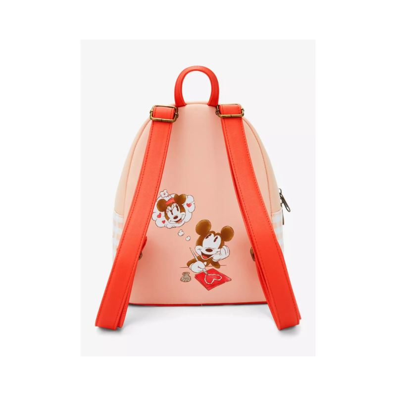 Sac à dos Minnie Mouse loves Mickey Mouse letter LOUNGEFLY