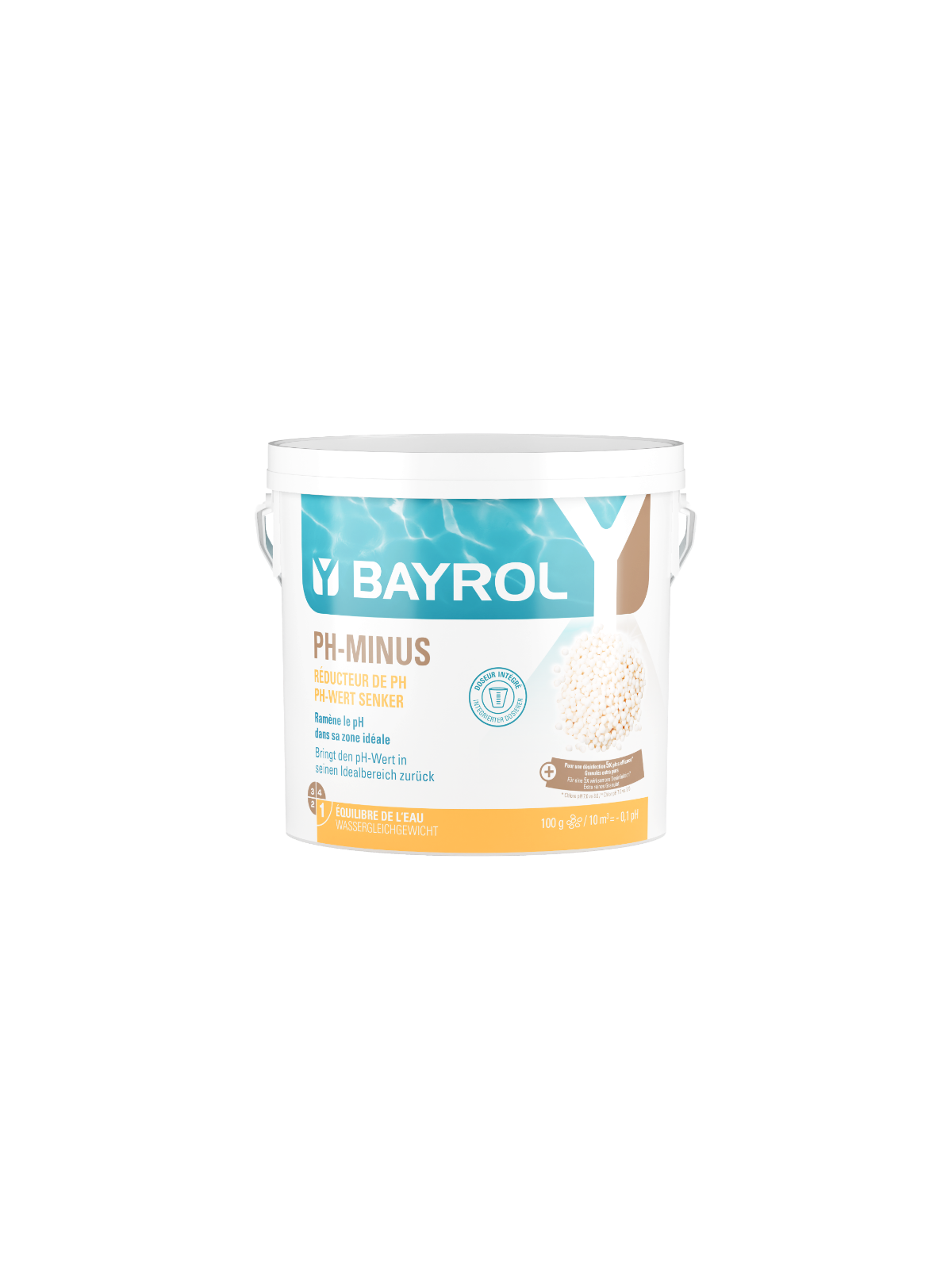 pH Minus Piscine 6kg BAYROL 1194122 : Équilibrage Précis du pH