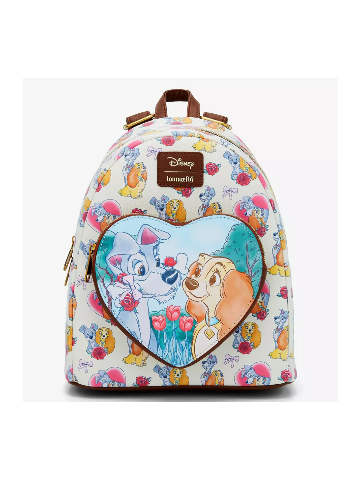 Sac à dos Heart and roses La belle & le clochard LOUNGEFLY
