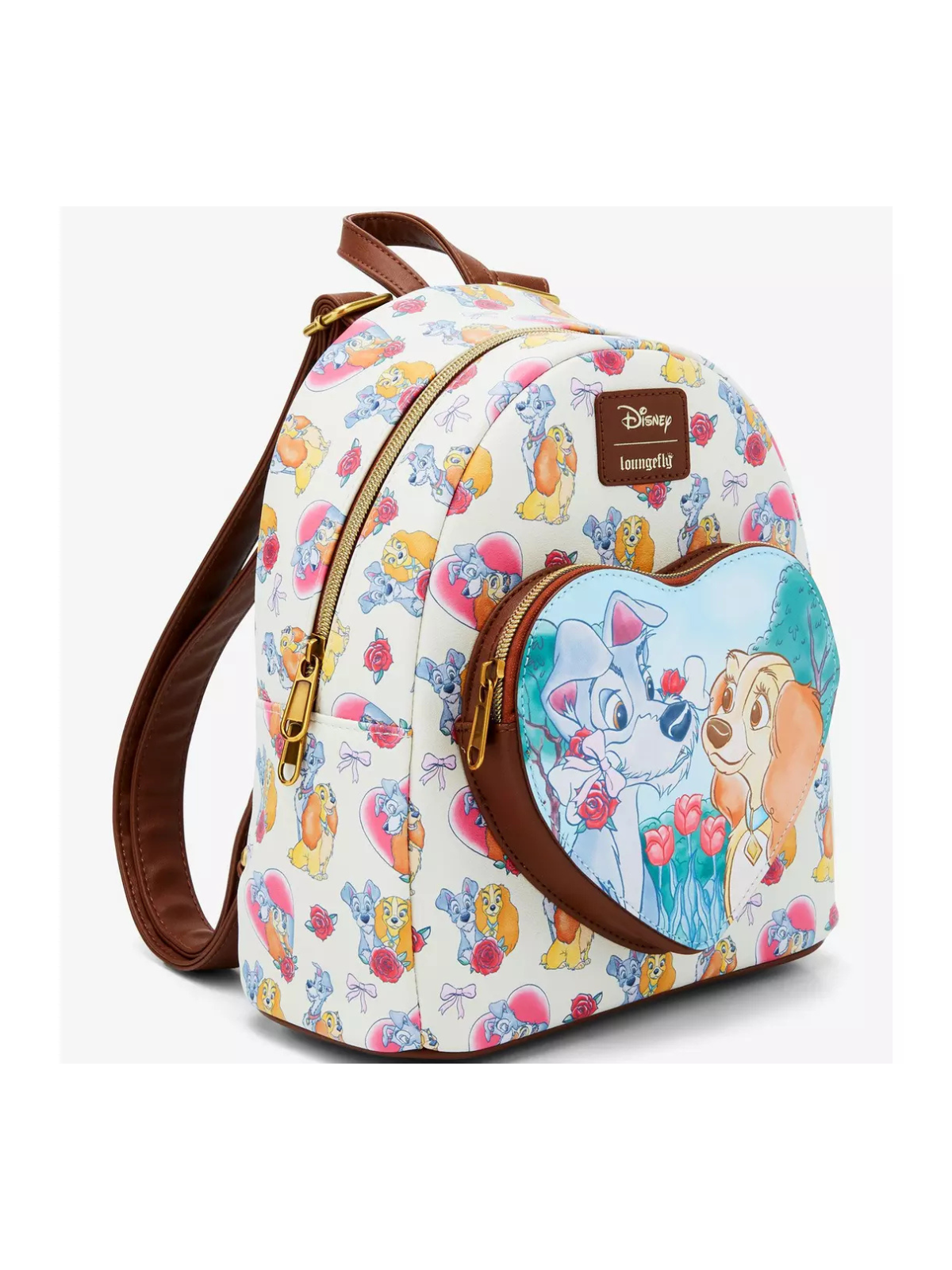 Sac à dos Heart and roses La belle & le clochard LOUNGEFLY