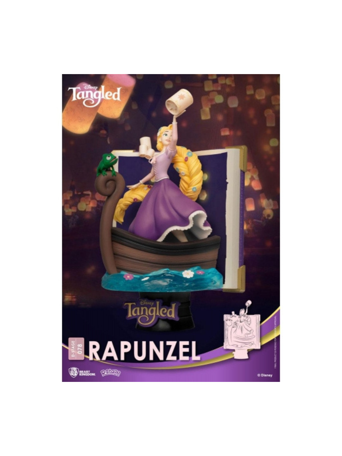 Figurine Disney Diorama D-stage Story book séries Raiponce 15cm