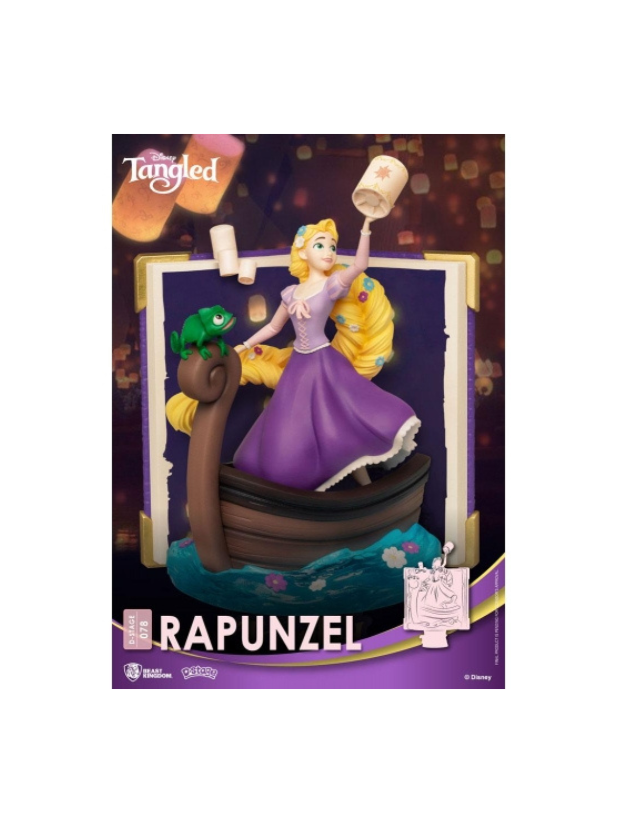 Figurine Disney Diorama D-stage Story book séries Raiponce 15cm