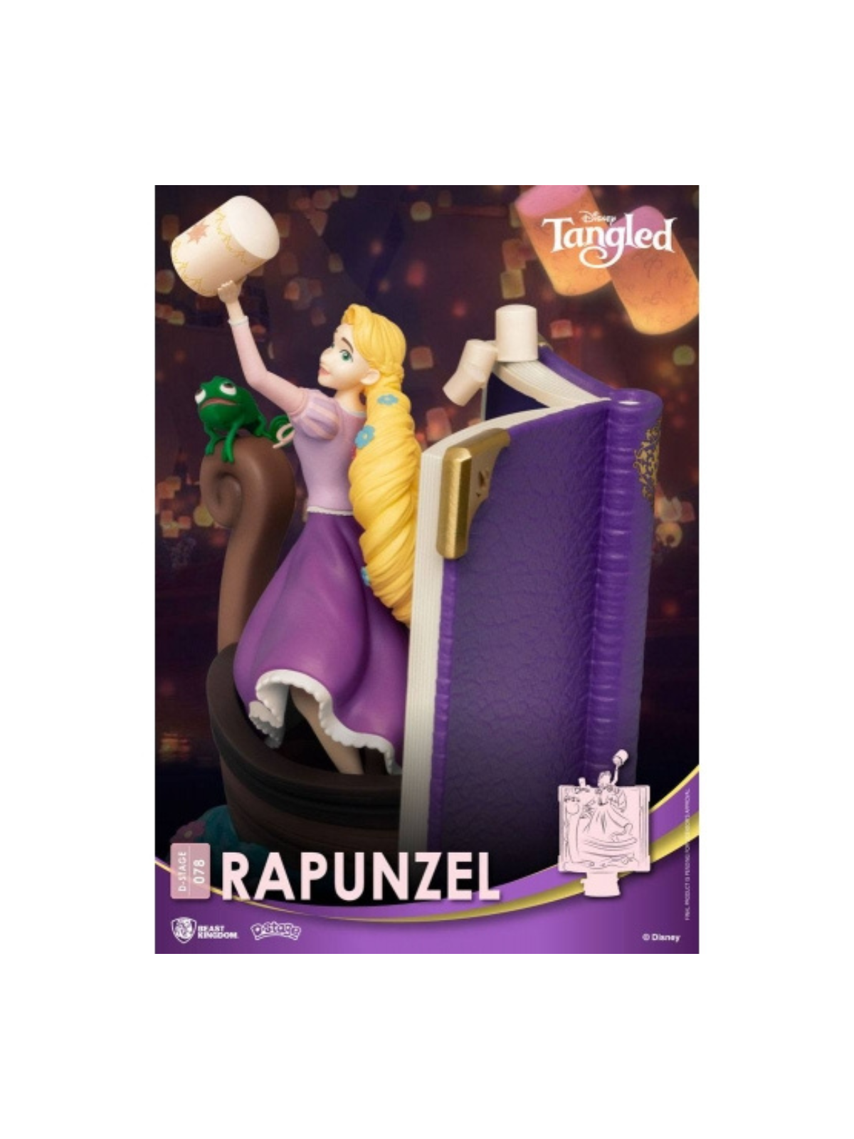 Figurine Disney Diorama D-stage Story book séries Raiponce 15cm
