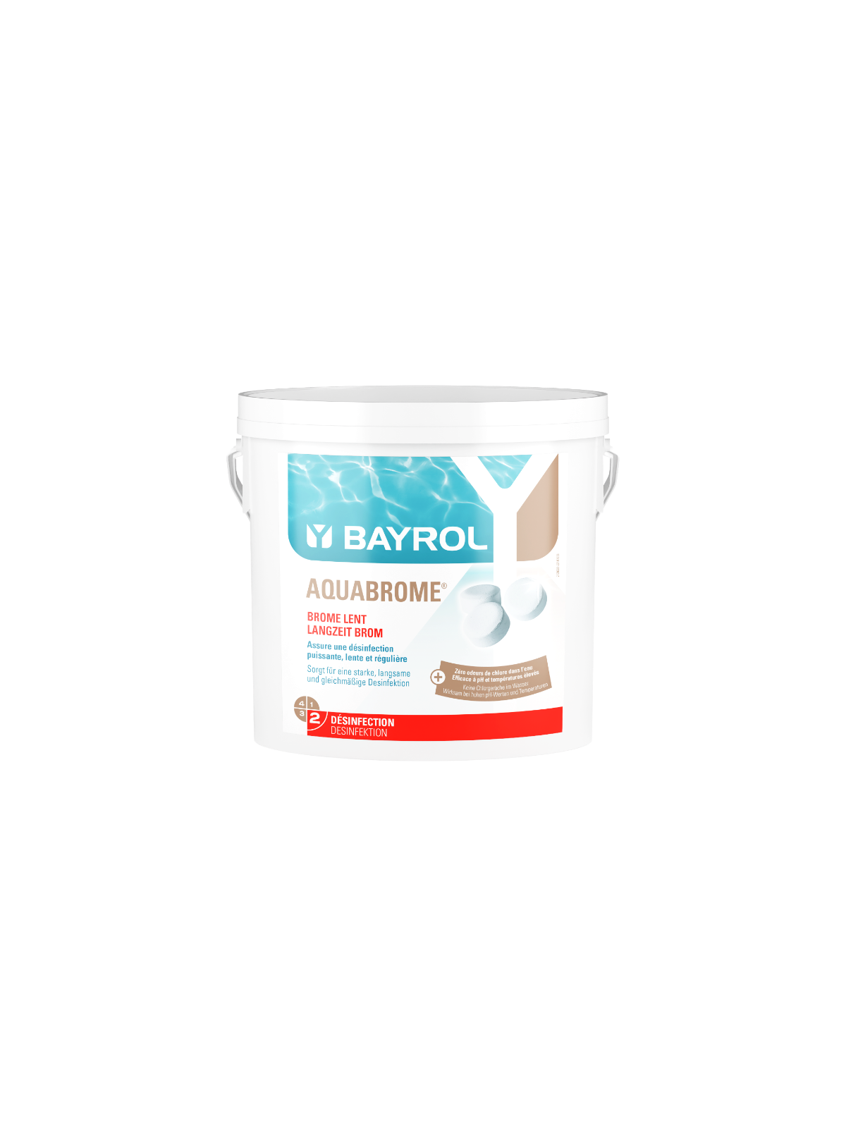Aquabrome 5kg BAYROL 2139338 pastilles brome piscine spa