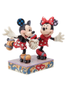 Figurine Mickey et Minnie font du roller Disney traditions 6014315