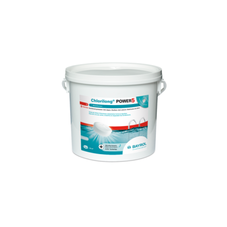 Chlorilong Power 5 5kg BAYROL 2199265 : Désinfection et Longévité
