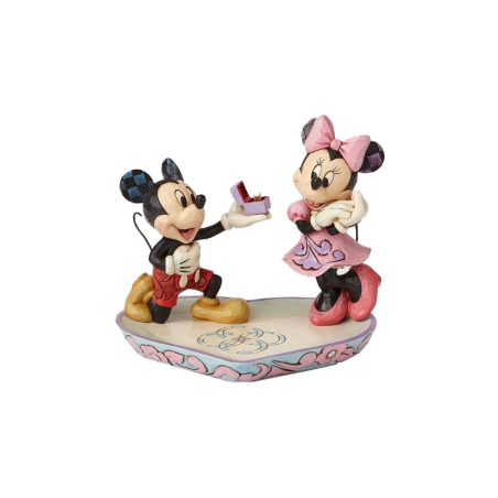 Figurine Mickey, Minnie et la bague de fiancailles Disney traditions 4055436