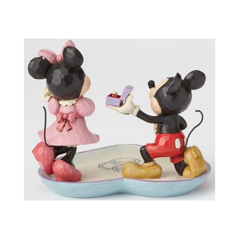 Figurine Mickey, Minnie et la bague de fiancailles Disney traditions 4055436