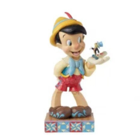 Figurine Pinocchio et Jiminy Disney traditions 6016348