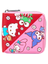 Portefeuille Sanrio Hello Kitty and friends color block LOUNGEFLY