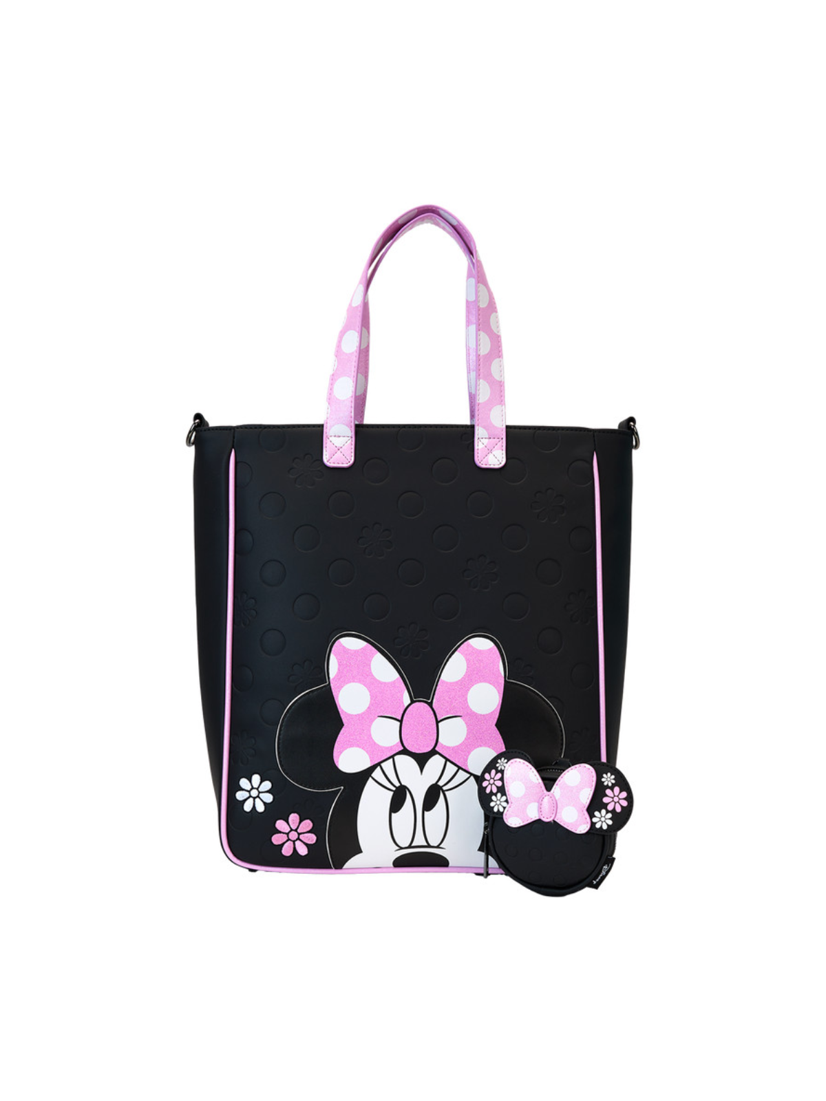 Tote bag "Floral rock the dot" Minnie Mouse LOUNGEFLY
