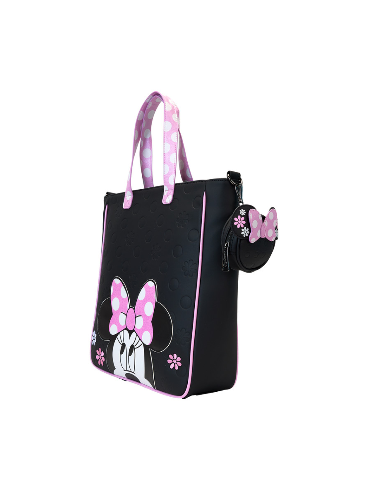 Tote bag "Floral rock the dot" Minnie Mouse LOUNGEFLY