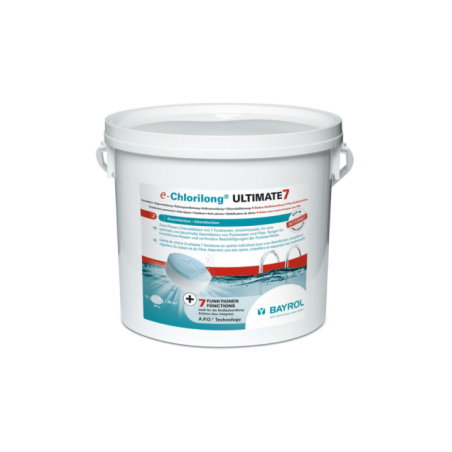 Chlorilong Ultimate 7 BAYROL 4.8 KG,Traitement Piscine Complet