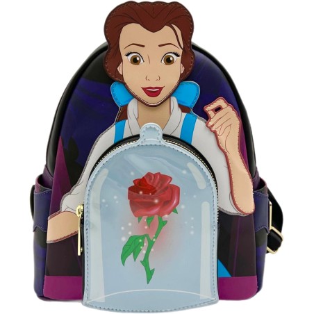Sac à dos Belle rose La belle & la bête LOUNGEFLY