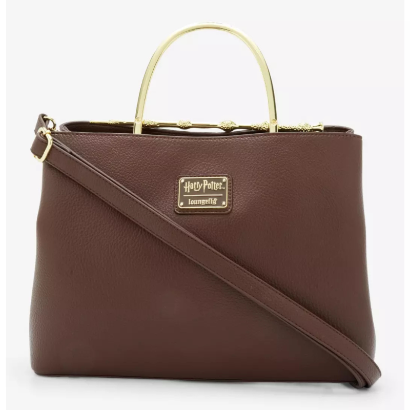 Sac à main deathly hallows Elder wand brown Harry Potter LOUNGEFLY