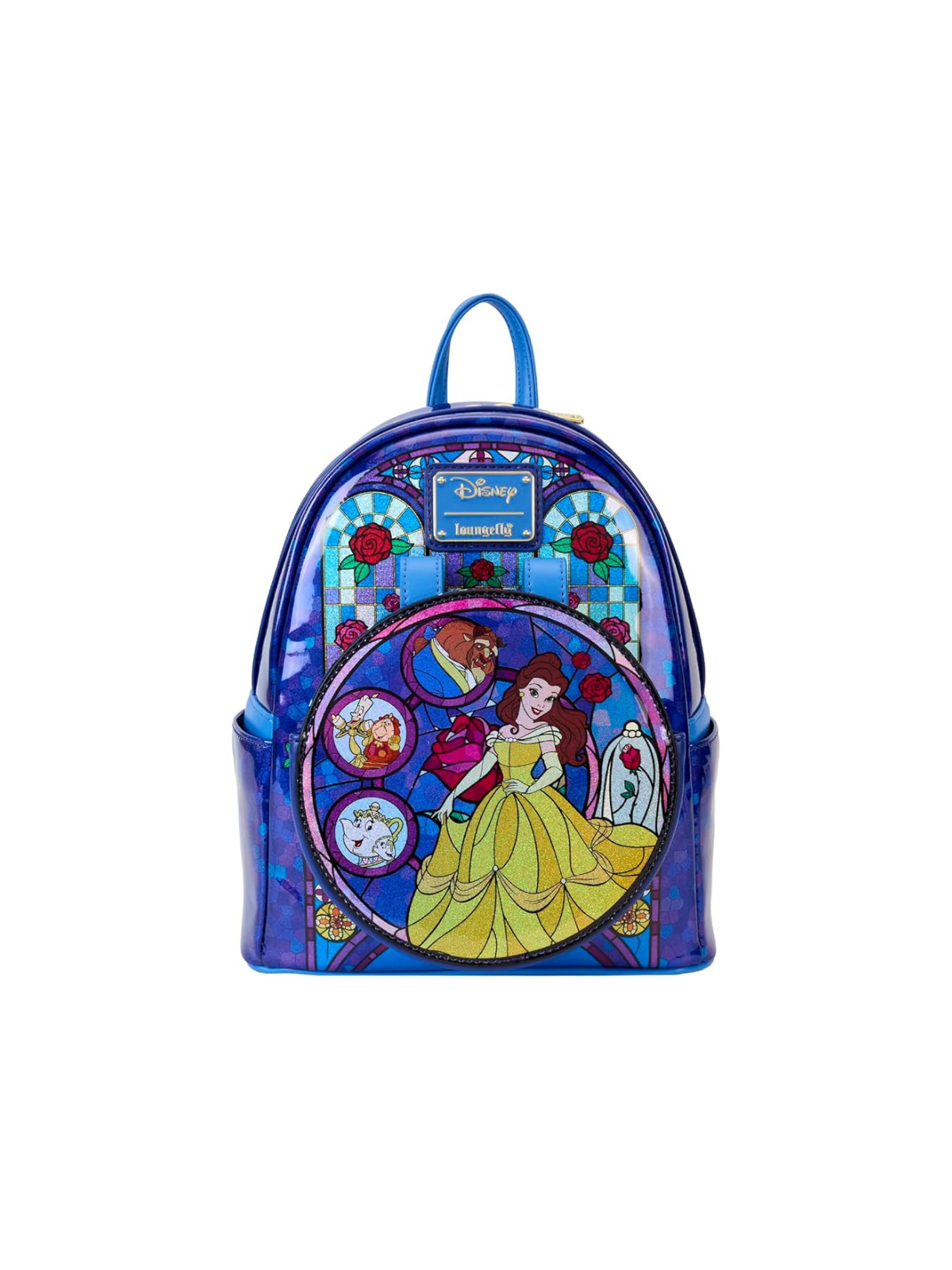 Sac à dos Princesse stained glass collection La belle & la bête LOUNGEFLY
