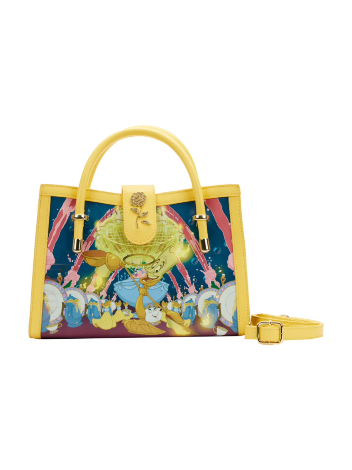 Sac à bandoulière princess scène La belle & la bête LOUNGEFLY