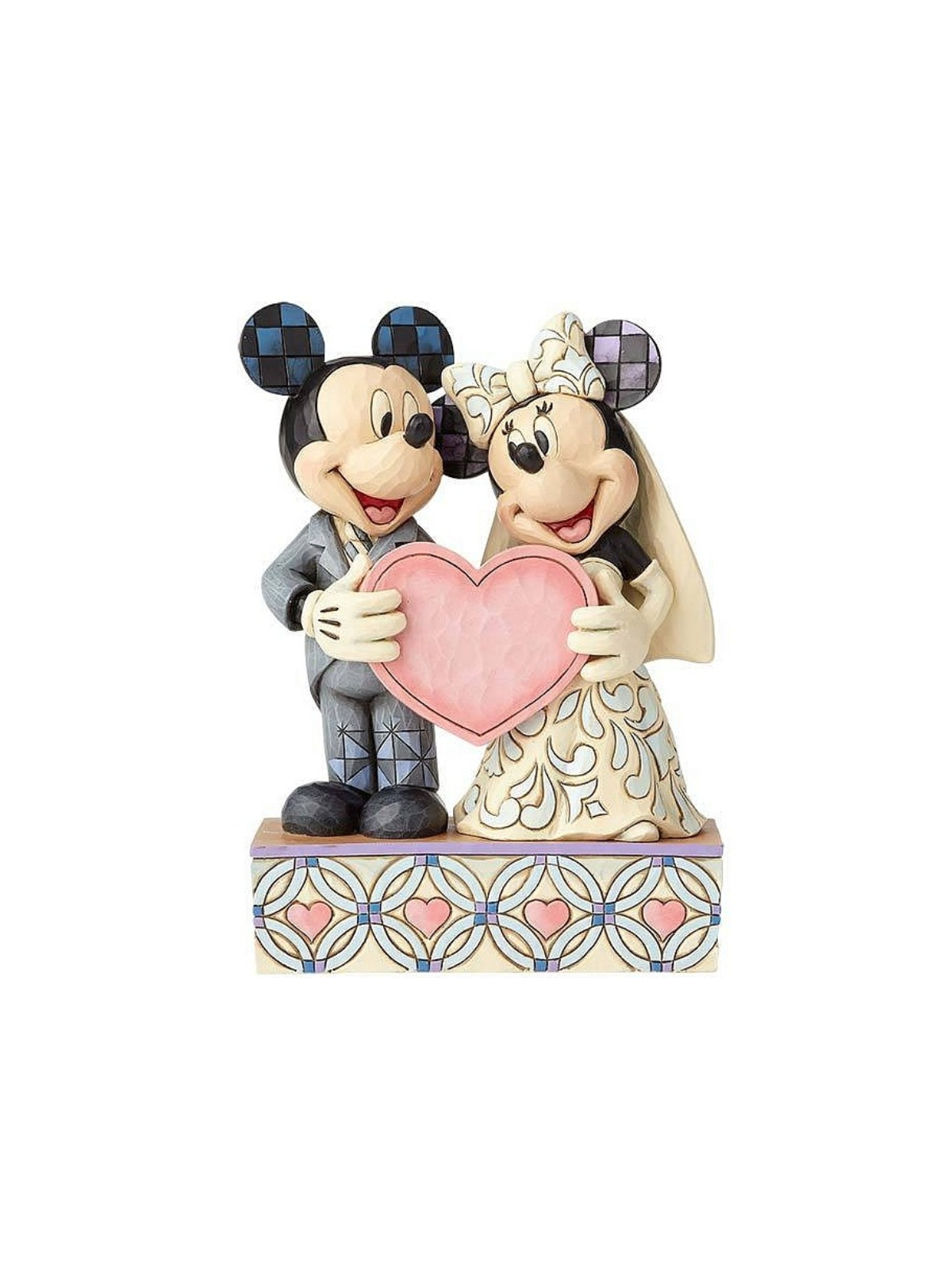 Figurine Le mariage de deux âmes et un coeur Mickey & Minnie Disney traditions 4059748