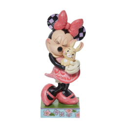 Figurine Minnie tenant un lapin Disney traditions 6011918
