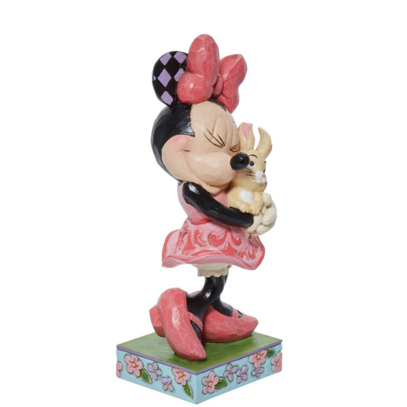 Figurine Minnie tenant un lapin Disney traditions 6011918