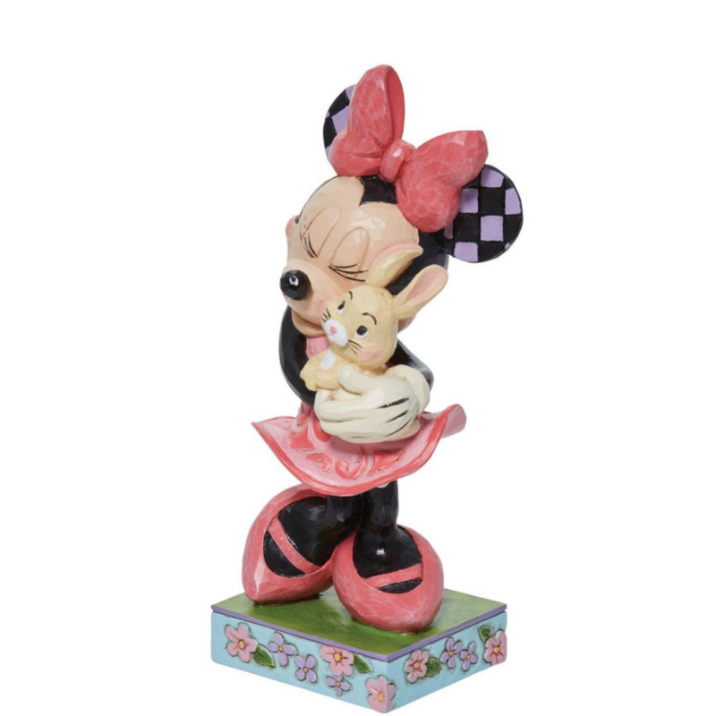 Figurine Minnie tenant un lapin Disney traditions 6011918
