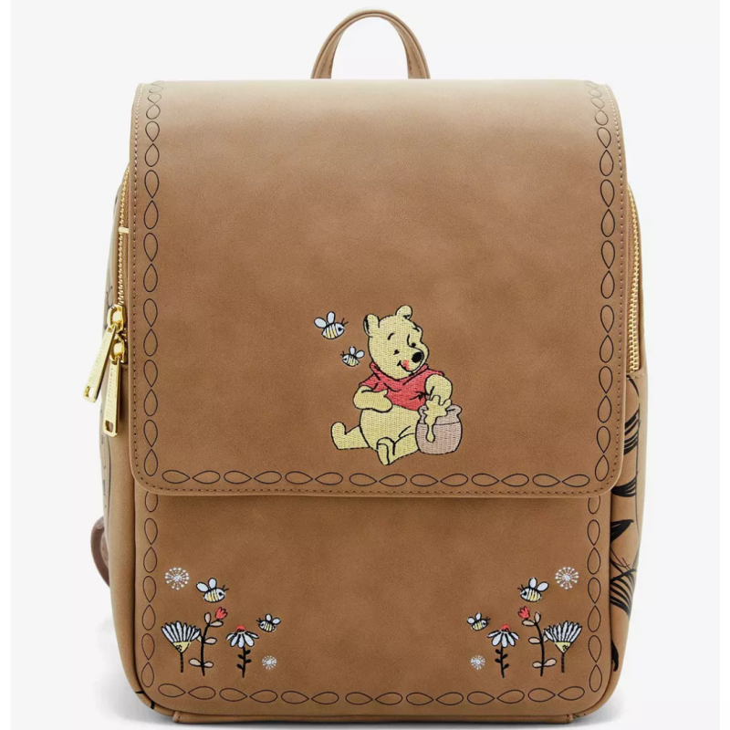 Sac à dos floral brown Winnie l'ourson LOUNGEFLY