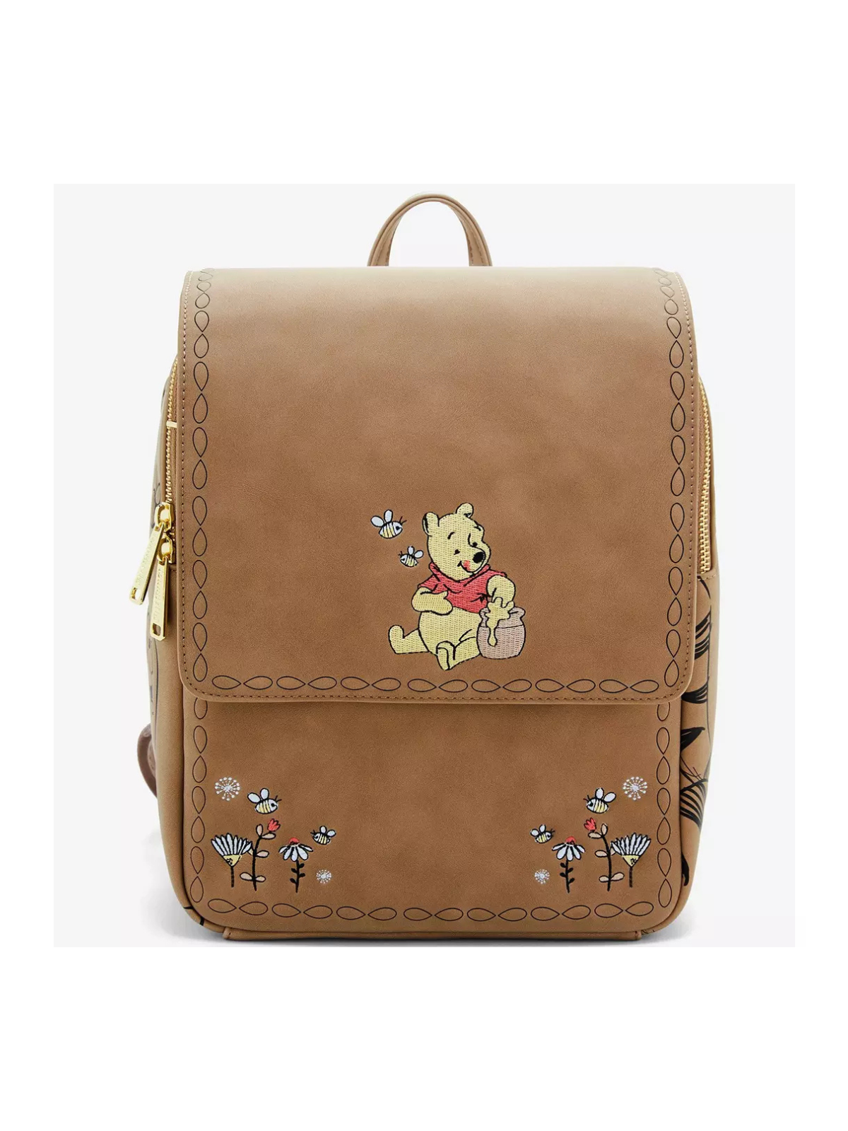 Sac à dos floral brown Winnie l'ourson LOUNGEFLY