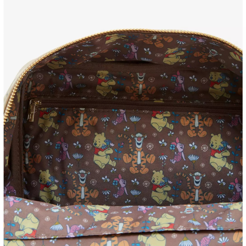 Sac à dos floral brown Winnie l'ourson LOUNGEFLY