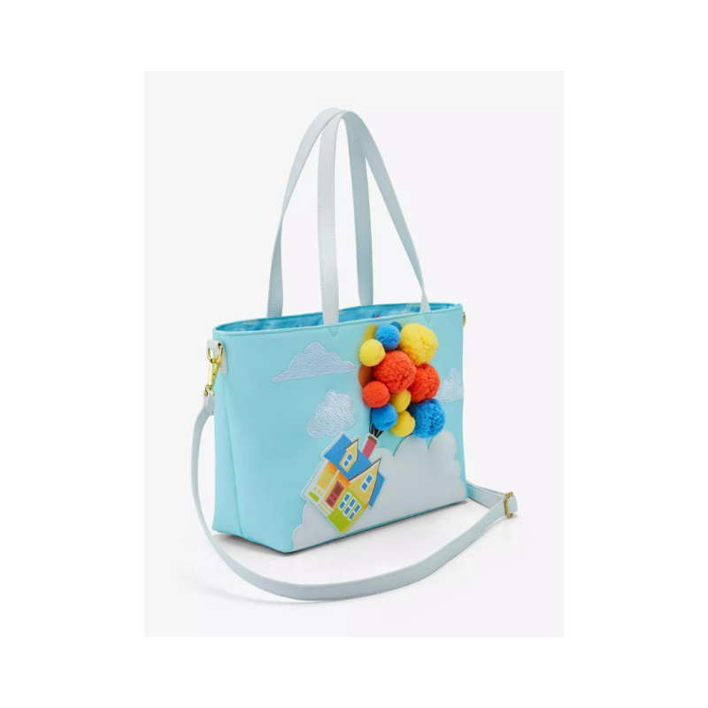 Tote bag Pom pom floating house là-haut LOUNGEFLY