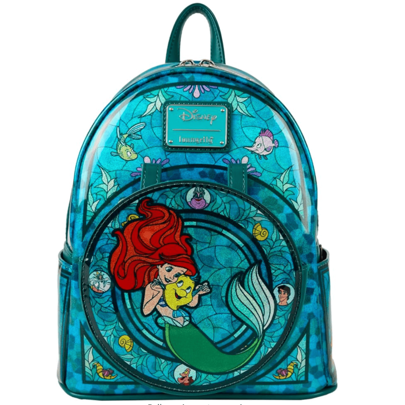 Sac a dos Princess Stained Glass Ariel La Petite Sirene Loungefly