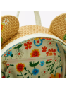 Sac à dos raffia floral ears Minnie Mouse LOUNGEFLY