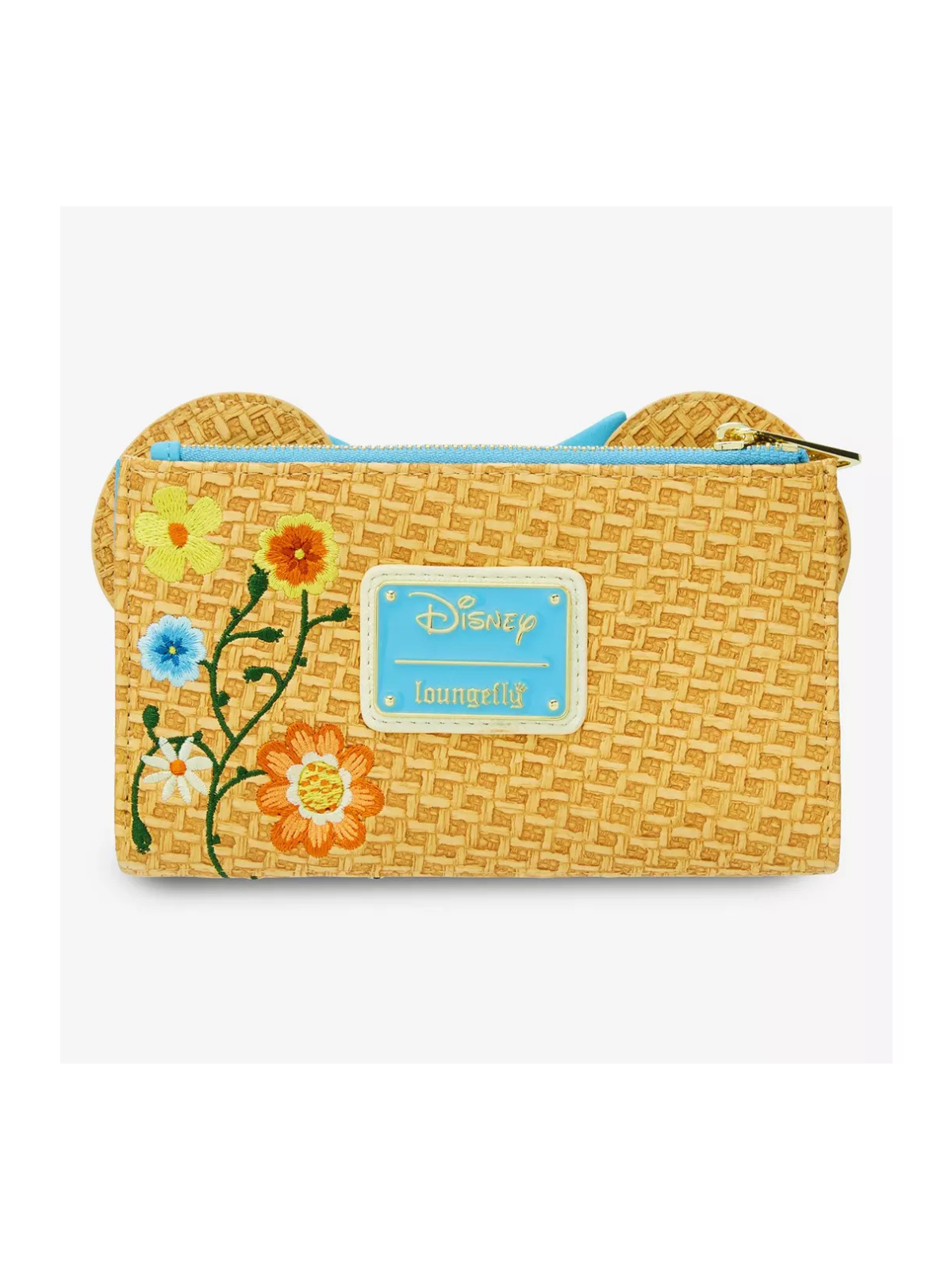 Portefeuille Raffia floral ears Minnie mouse LOUNGEFLY
