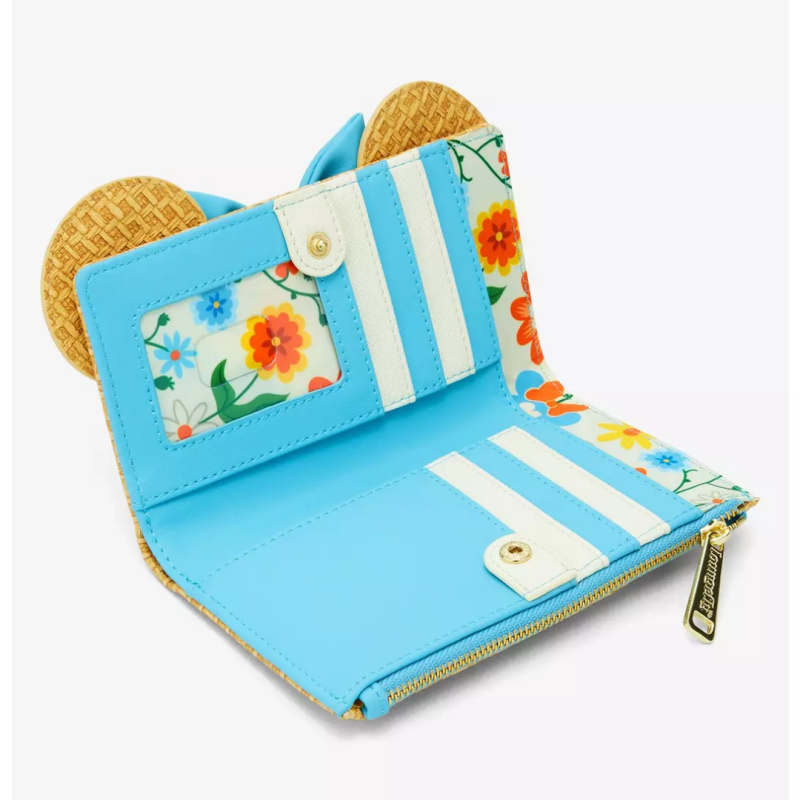 Portefeuille Raffia floral ears Minnie mouse LOUNGEFLY
