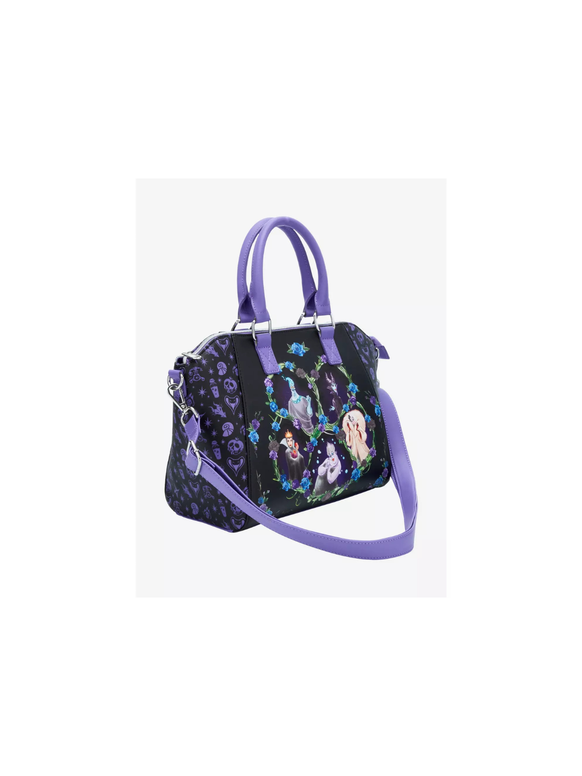 Sac à bandoulière villains floral icons disney LOUNGEFLY