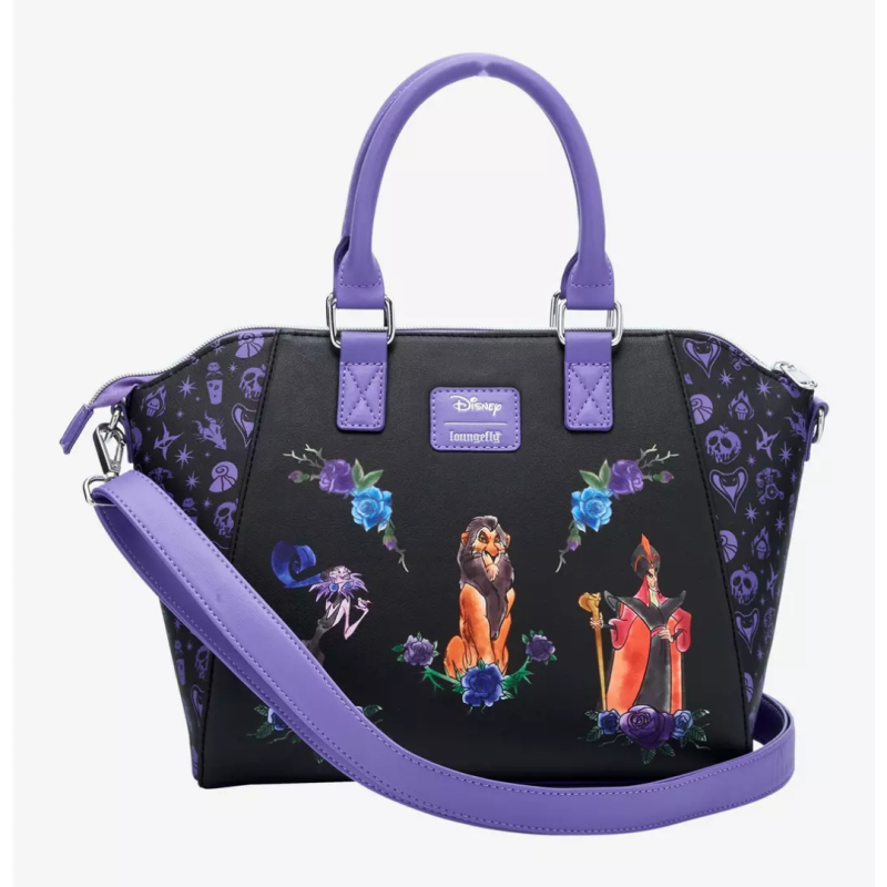 Sac à bandoulière villains floral icons disney LOUNGEFLY