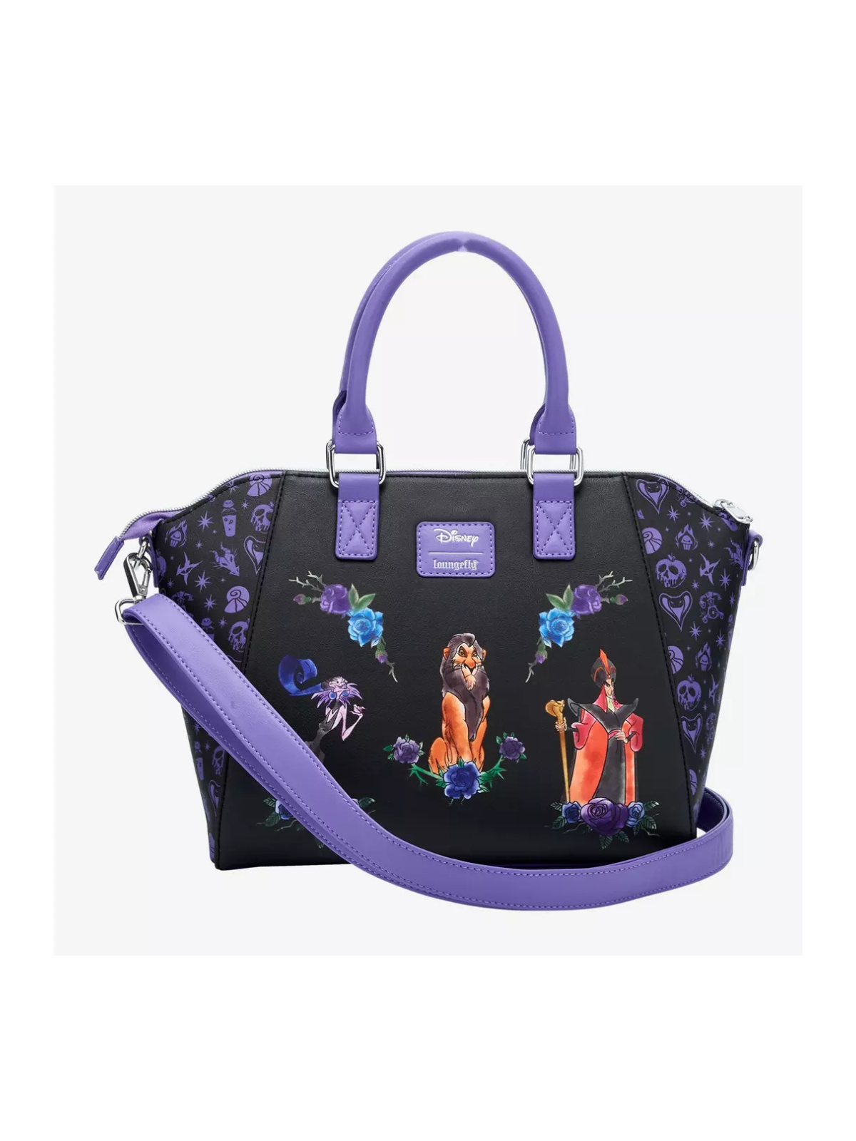 Sac à bandoulière villains floral icons disney LOUNGEFLY