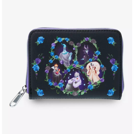 Portefeuille disney villains floral icons LOUNGEFLY